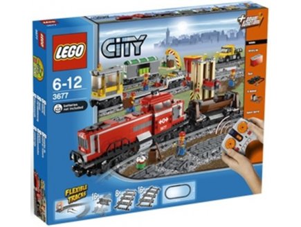 LEGO CITY EXCLUSIVITE 3677 LE TRAIN DE MARCHANDISES ROUGE