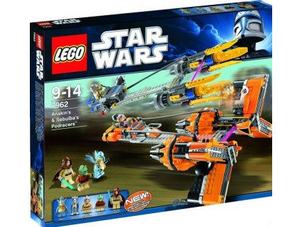 LEGO STAR WARS 7962 ANAKIN'S & SEBULLA'S PODRACERS
