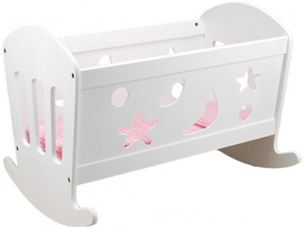 LIT A BASCULE EN BOIS POUR POUPEE - ACCESSOIRE POUPEE