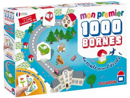 MON PREMIER 1000 BORNES EN ROUTE POUR L'ECOLE - DUJARDIN - JEU DE SOCIETE