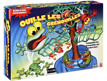 OUILLE LES GRENOUILLES - MATTEL - JEU DE SOCIETE 