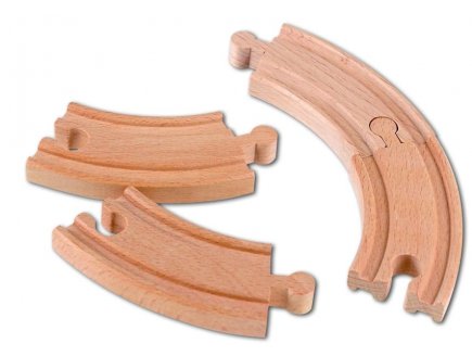 PETITS RAILS VIRAGES EN BOIS