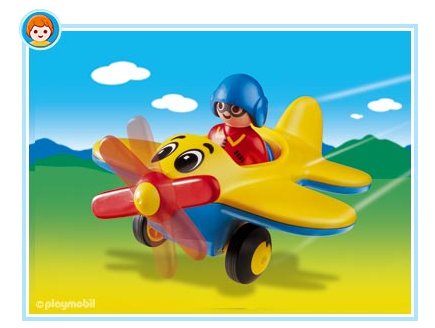 PLAYMOBIL 1.2.3 6717 PILOTE / AVION
