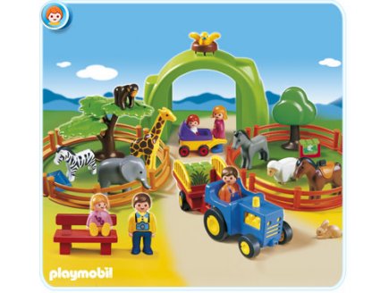 PLAYMOBIL 1.2.3 6754 COFFRET GRAND ZOO