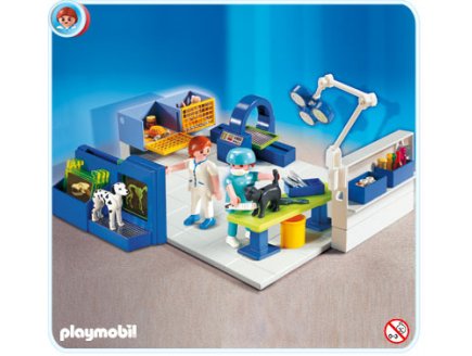 PLAYMOBIL 4346 EQUIPE VETERINAIRES ET SALLE D'OPERATION