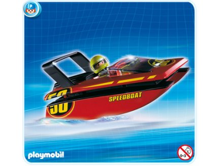 PLAYMOBIL A EMPORTER 4341 HORS-BORD TRANSPORTABLE