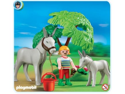 PLAYMOBIL CENTRE EQUESTRE 4187 ANE AVEC ANON