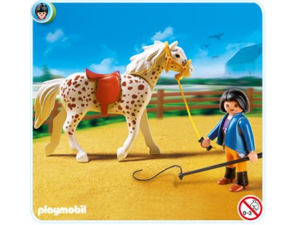 PLAYMOBIL CENTRE EQUESTRE 5107 CHEVAL KNABSTRUPPER