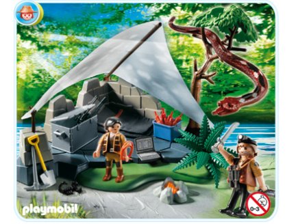 PLAYMOBIL CHASSEURS DE TRESORS 4843 CAMPEMENT DES AVENTURIERS