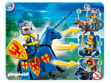 PLAYMOBIL CHEVALIERS 4339 CHEVALIER MULTISET GARCONS