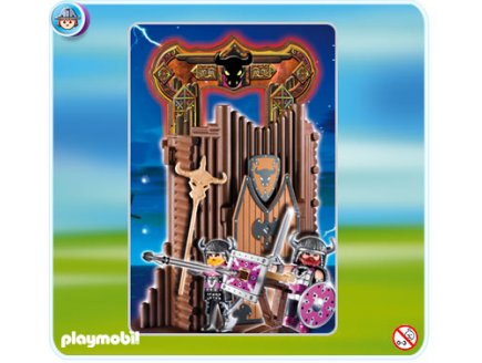 PLAYMOBIL CHEVALIERS 4774 CITADELLE DES BARBARES TRANSPORTABLE
