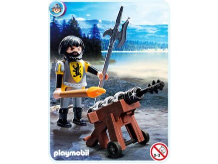 PLAYMOBIL CHEVALIERS 4870 CANONNIER DES CHEVALIERS DU LION