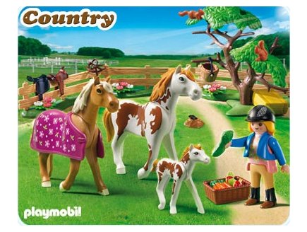 PLAYMOBIL COUNTRY 5227 CHEVAUX ET ENCLOS