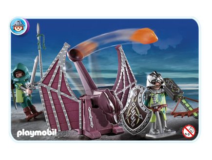 PLAYMOBIL DRAGONS 4840 CHEVALIERS DRAGONS VERTS ET CATAPULTE