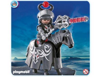 PLAYMOBIL DRAGONS 4841 CAVALIER DRAGON ROUGE AVEC LANCE LUMINEUSE 