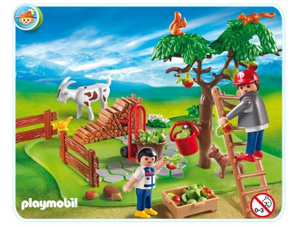 PLAYMOBIL FERME 4146 COMPACTSET CUEILLETTE DES POMMES