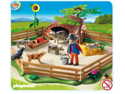 PLAYMOBIL FERME 5122 ENCLOS A COCHONS