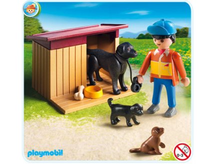 PLAYMOBIL FERME 5125 CHIEN ET CHIOTS