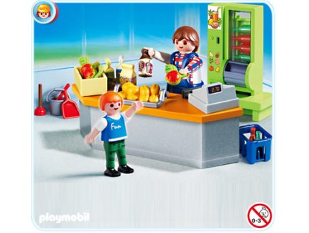 PLAYMOBIL L'ECOLE 4327 BOUTIQUE ET MATERIEL D'ENTRETIEN