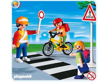 PLAYMOBIL L'ECOLE 4328 AGENT DE SECURITE ET ECOLIERS