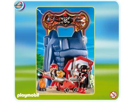 PLAYMOBIL PIRATES 4776 ROCHER DES PIRATES TRANSPORTABLE