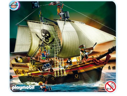 PLAYMOBIL PIRATES 5135 BATEAU D'ATTAQUE DES PIRATES