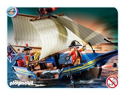 PLAYMOBIL PIRATES 5140 NAVIRE DES SOLDATS BRITANNIQUES
