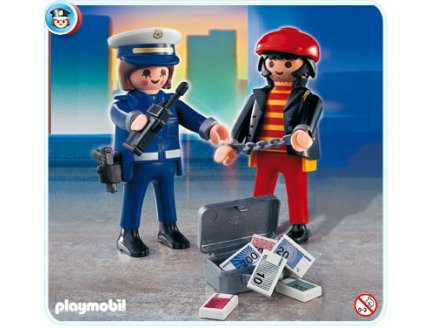 PLAYMOBIL POLICE 4269 VOLEUR ET POLICIERE