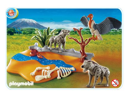 PLAYMOBIL SAFARI 4829 COUPLE DE HYENES ET LE VAUTOUR