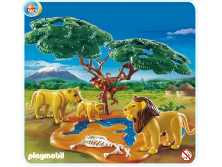 PLAYMOBIL SAFARI 4830 FAMILLE DE LIONS AVEC LES SINGES