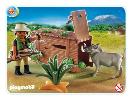 PLAYMOBIL SAFARI 4833 CHASSEUR AVEC LE PIEGE