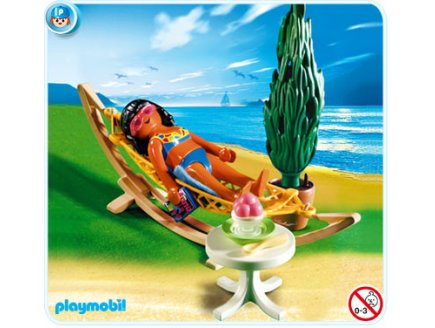 PLAYMOBIL VACANCES 4861 FEMME AVEC HAMAC