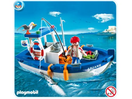 PLAYMOBIL VACANCES 5131 BATEAU DE P�CHE