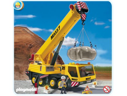 PLAYMOBIL VIE DE CHANTIER 4036 GRUE MOBILE GEANTE