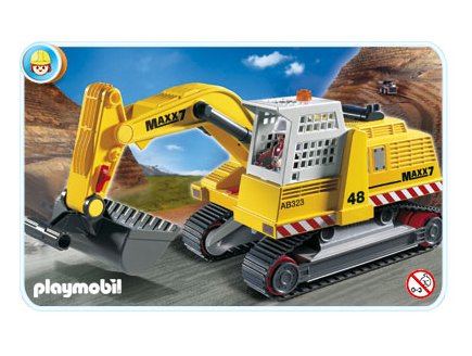 PLAYMOBIL VIE DE CHANTIER 4039 EXCAVATEUR GEANT