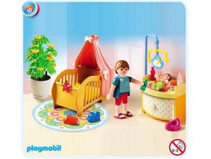 PLAYMOBIL VIE EN VILLE 5334 CHAMBRE DE BEBE AVEC MOBILE