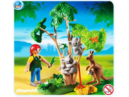 PLAYMOBIL ZOO 4854 L'ARBRE A KOALAS ET KANGOUROUS