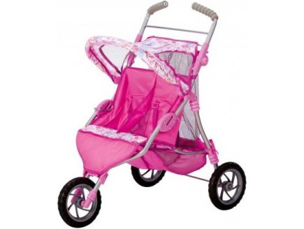 POUSSETTE JUMEAUX 3 ROUES HAPPY JOURNEY POUR POUPEES - ZAPF - BABY BORN