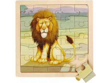 PUZZLE EN BOIS LION 20 PIECES - WILD REPUBLIC