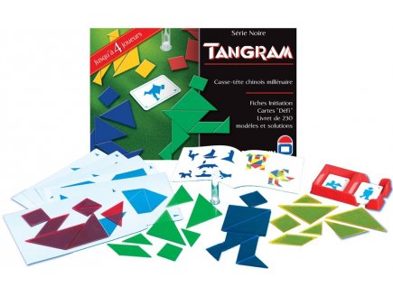 TANGRAM - DUJARDIN - SERIE NOIRE - CASSE TETE - PUZZLE CHINOIS - JEU DE SOCIETE - 55241