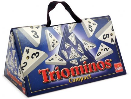 TRIOMINOS COMPACT - GOLIATH - JEU DE SOCIETE FORMAT VOYAGE