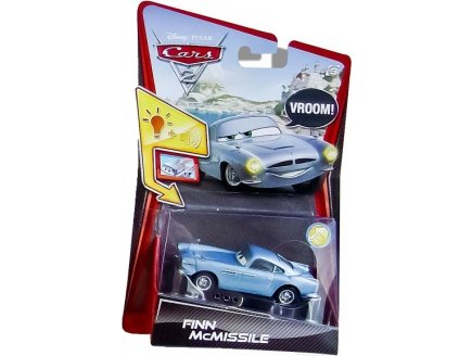 VEHICULE CARS 2 SONS ET LUMIERES FINN MCMISSILE - VOITURE MINIATURE - MATTEL - W1706