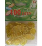100 PIONS MAGNETIQUES JAUNE - LOTOQUINE - ACCESSOIRE LOTO