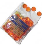 100 PIONS TRANSPARENTS ORANGE LOTO - LOTOQUINE - ACCESSOIRE LOTO