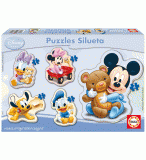 5 PUZZLES PROGRESSIFS MICKEY 3 - 5 PIECES - EDUCA - 13813