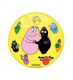 BALLON EN PLASTIQUE JAUNE BARBAPAPA 14 CM - MONDO - JEU PLEIN AIR
