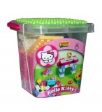 BARIL DE 56 BRIQUES HELLO KITTY - JEU DE CONSTRUCTION