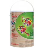 BARIL VEHICULES 3 MODELES - BAUFIX - JEU DE CONSTRUCTION EN BOIS
