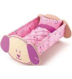 BERCEAU A BASCULE EN BOIS POUR POUPON - TRUDI - 64220 - ACCESSOIRE POUPEE