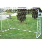 BUT DE FOOT ENFANT AVEC CADRE EN METAL - 240 x 90 x 150 CM - CAGE DE FOOTBALL BLANCHE